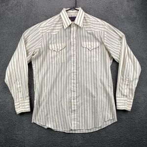 Panhandle Slim Mens 17x36 Western Striped Shirt Long‎ Sleeve Cowboy Rodeo